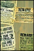 Wanted and Reward signs, Old Tucson Studios. Tucson, Arizona, USA