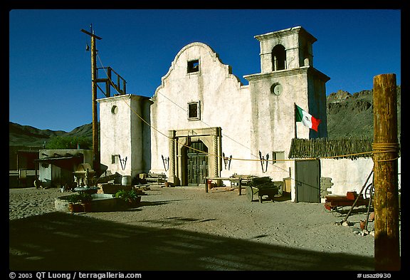 Adobe, Old Tucson Studios. Tucson, Arizona, USA (color)