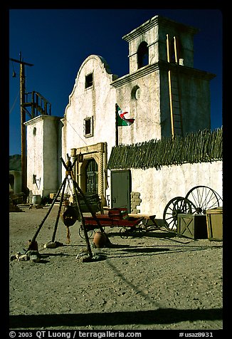 Adobe, Old Tucson Studios. Tucson, Arizona, USA