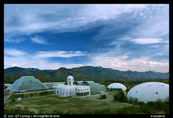 View of the complex. Biosphere 2, Arizona, USA