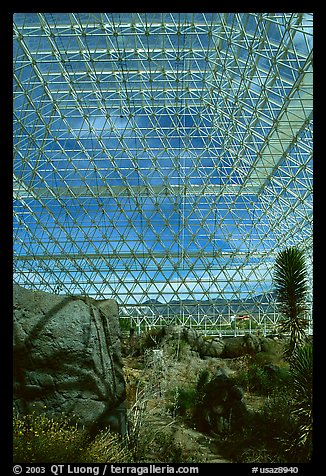 Ecosystem enclosed. Biosphere 2, Arizona, USA (color)