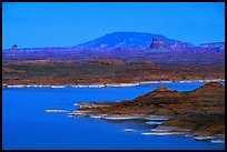 Lake Powell and Antelope Island at dusk, Glen Canyon National Recreation Area, Arizona. USA ( color)