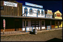 Strip of old west buildings. Arizona, USA (color)