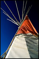 Teepee and blue sky. Arizona, USA ( color)