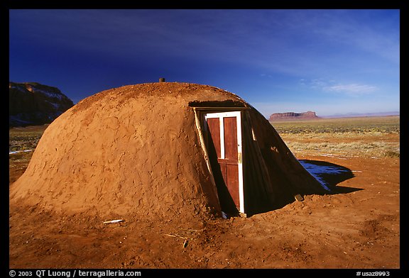 Hogan. Monument Valley Tribal Park, Navajo Nation, Arizona and Utah, USA