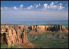 Mesas, Monument Canyon view. Colorado National Monument, Colorado, USA ( color)