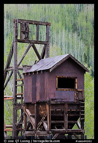 Historic mining structure, Rico. Colorado, USA (color)