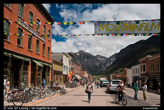 Main street. Telluride, Colorado, USA (color)
