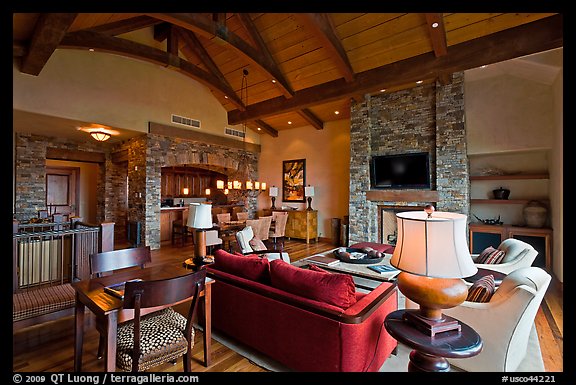 Residence lobby, Peaks resort, Mountain Village. Telluride, Colorado, USA