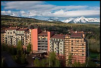 Peaks resort, spring morning. Telluride, Colorado, USA