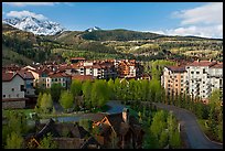 Telluride Mountain Village in the spring. Telluride, Colorado, USA