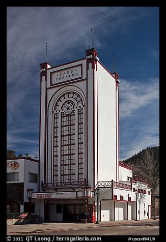 Historic Park Theater, Estes Park. Colorado, USA (color)