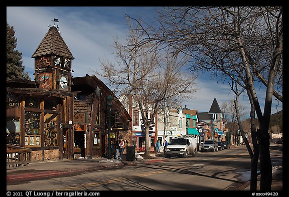 Main street, Estes Park. Colorado, USA