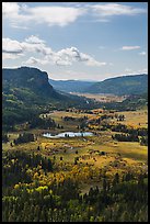 Pagosa Springs valley in the fall. Colorado, USA (color)