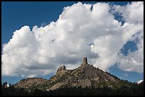 Clouds over Cimarron Range. Chimney Rock National Monument, Colorado, USA (color)