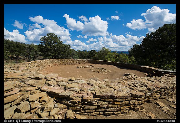 Great Kiva. Chimney Rock National Monument, Colorado, USA