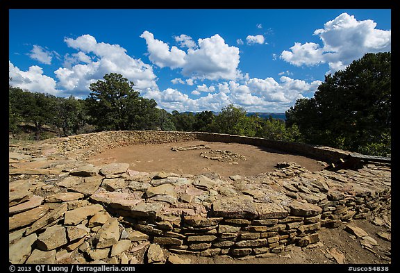 Great Kiva. Chimney Rock National Monument, Colorado, USA (color)