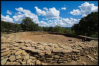 Great Kiva. Chimney Rock National Monument, Colorado, USA (color)