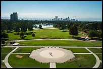 Denver City Park and skyline. Denver, Colorado, USA ( color)