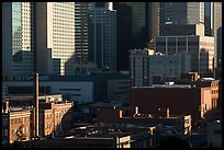 Brick buildings and downtown high-rises detail. Denver, Colorado, USA ( color)