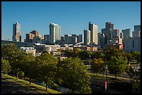 Cherry Creek and city skyline. Denver, Colorado, USA ( color)