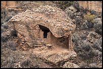 Eroded Boulder House. Hovenweep National Monument, Colorado, USA ( color)