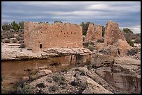Hovenweep Castle across canyon. Hovenweep National Monument, Colorado, USA ( color)