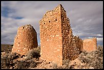 Hovenweep Castle with tower. Hovenweep National Monument, Colorado, USA ( color)