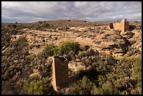 Square Tower and Hovenweep House. Hovenweep National Monument, Colorado, USA ( color)