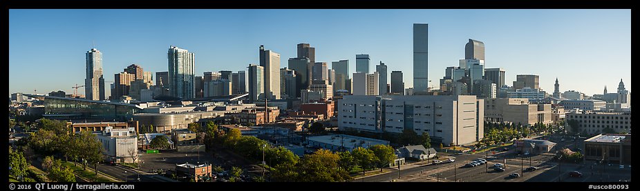 Skyline with state capitol. Denver, Colorado, USA (color)