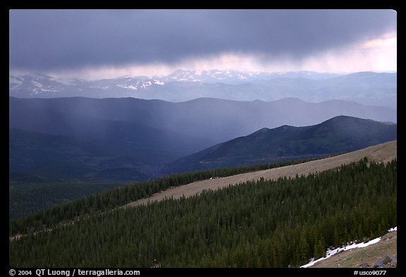 Storm, Mt Evans. Colorado, USA