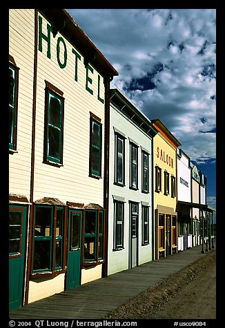 Row of old west storefronts. Colorado, USA (color)