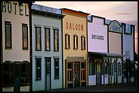 Row of old west storefronts. Colorado, USA (color)