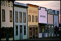 Row of old west storefronts. Colorado, USA