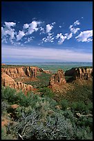 Mesas, Monument Canyon view. Colorado National Monument, Colorado, USA (color)