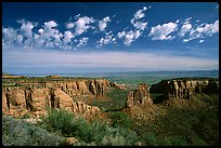 Mesas, Monument Canyon view. Colorado National Monument, Colorado, USA (color)