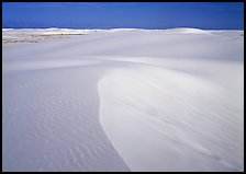 White sand dunes. White Sands National Park, New Mexico, USA.