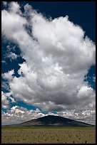 Afternoon cloud above hill. New Mexico, USA (color)