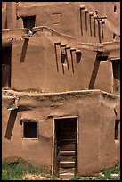 Traditional adobe construction. Taos, New Mexico, USA