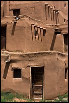 Traditional adobe construction. Taos, New Mexico, USA ( color)