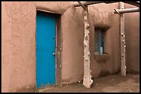 Door and window. Taos, New Mexico, USA