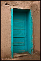 Blue door. Taos, New Mexico, USA