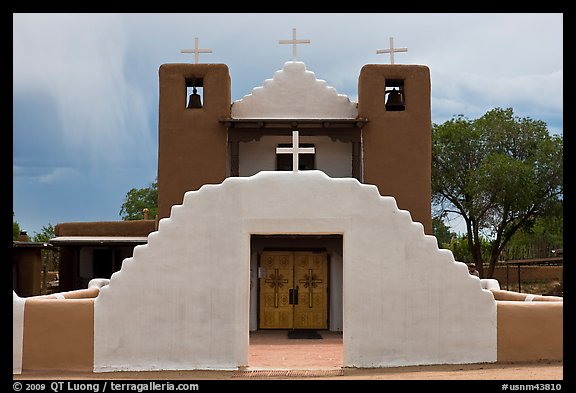 Church San Geronimo. Taos, New Mexico, USA (color)
