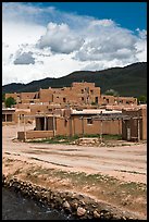 Pueblo dwellings. Taos, New Mexico, USA (color)