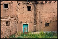 Old adobe walls. Taos, New Mexico, USA