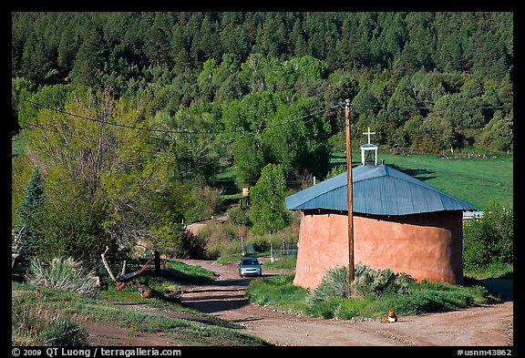 Village church. New Mexico, USA