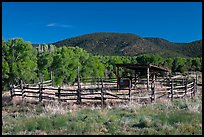 Cattle enclosure, Picuris Pueblo. New Mexico, USA