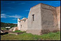 Rear of San Lorenzo Church, Picuris Pueblo. New Mexico, USA (color)