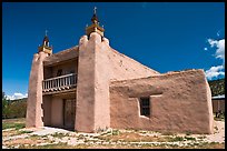 San Jose de Gracia De Las Trampas Church. New Mexico, USA (color)