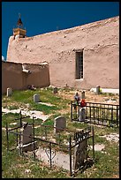 Cemetery, San Jose de Gracia church. New Mexico, USA ( color)